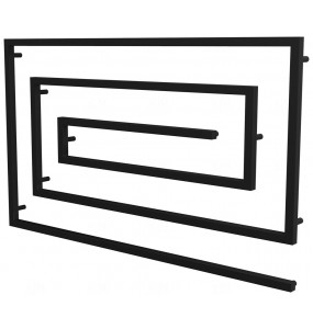 Сушарка для рушників Cyclone 11 чорна RAL9005 змійка 830x1400, black