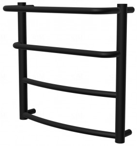 Сушарка для рушників Grosse 4 чорна RAL9005 драбинка 450x482, black