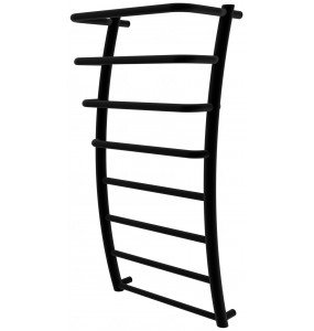 Чорна сушка для рушників Breeze 8 RAL9005 драбинка 850x432, black