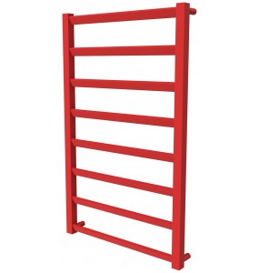 Червона рушникосушка Slide 8 RAL3020 драбинка 850x530, red