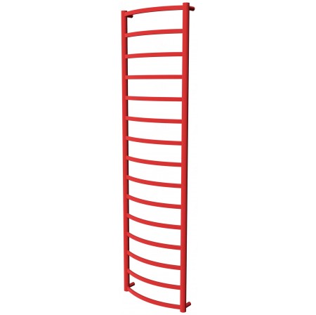 Червона рушникосушка Elite 15 RAL3020 драбинка 1550x432, red