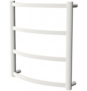 Біла рушникосушка Elite 4 RAL9016 драбинка 450x432, white