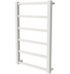 Біла сушарка для рушників Quatro 6 RAL9016 драбинка 650x430, white