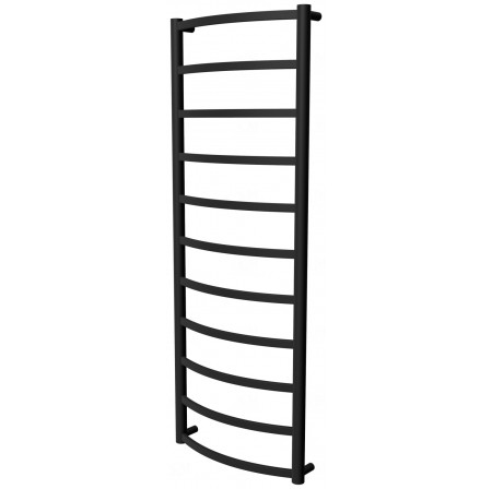 Чорна рушникосушка Elite 11 RAL9005 драбинка 1150x432, black