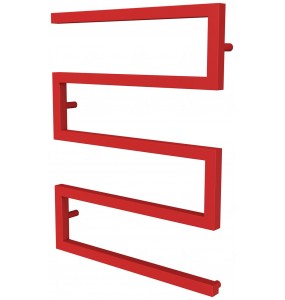 Сушарка для рушників Ultra 4 червона RAL3020 змійка 730x550, red