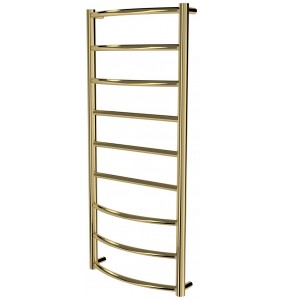 Золота рушникосушка Classic 9 драбинка 950x432, gold