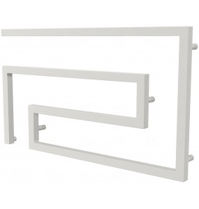 Біла сушарка для рушників Phyton 8 RAL9016 змійка 510x900, white