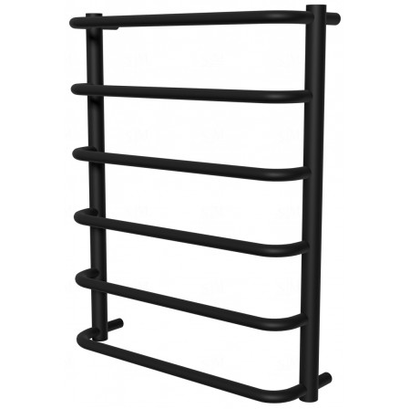 Чорна рушникосушка Modern 6 RAL9005 драбинка 650x532, black