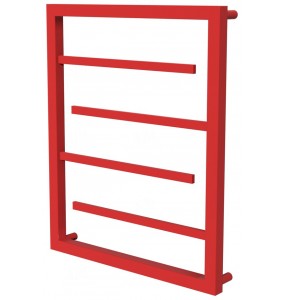 Червона рушникосушка Prestige 4 RAL3020 драбинка 550x530, red