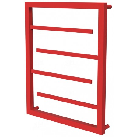 Червона рушникосушка Prestige 4 RAL3020 драбинка 550x530, red