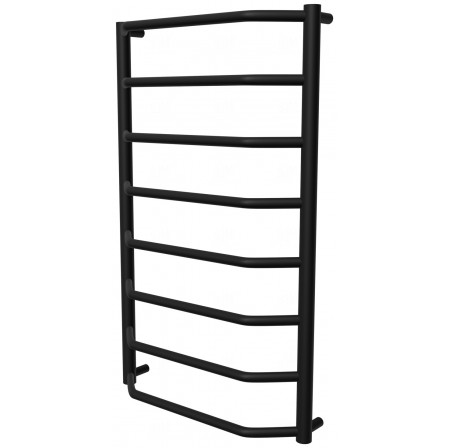 Чорна рушникосушка Standart 8 RAL9005 драбинка 850x532, black