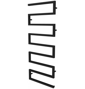 Сушарка для рушників Ultra 8 чорна RAL9005 змійка 1430x550, black