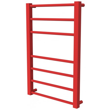 Рушникосушка Sonnet 7 червона RAL3020 драбинка 650x430, red