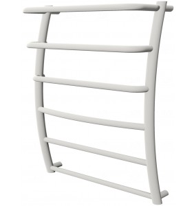 Біла рушникосушка Breeze 6-3 RAL9016 драбинка 650x532, white