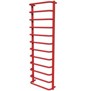 Сушка для рушників Modern 12 червона RAL3020 драбинка 1250x432, red