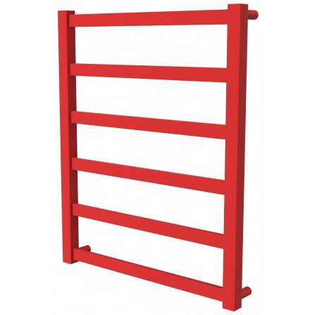 Червона рушникосушка Extra 6 RAL3020 драбинка 650x530, red