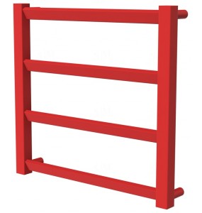 Червона рушникосушка Slide 4 RAL3020 драбинка 450x480, red