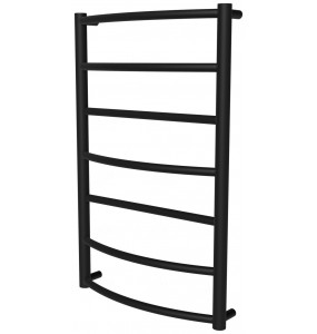 Чорна рушникосушка Classic 7 RAL9005 драбинка 750x482, black