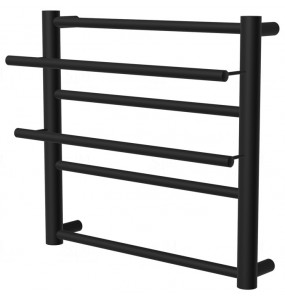 Чорна рушникосушка Elegant 4 RAL9005 драбинка 450x432, black