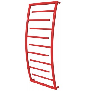 Рушникосушилка Atlantica 9 червона RAL3020 драбинка 1050x482, red