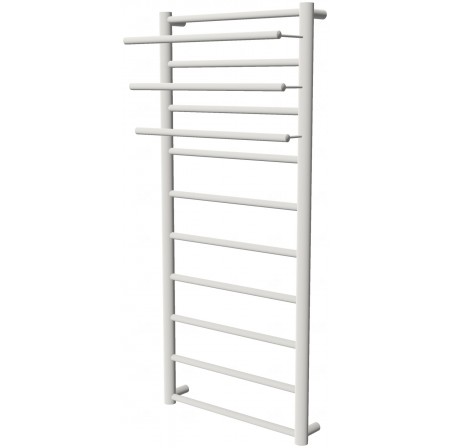 Біла сушка для рушників Elegant 10 RAL9016 драбинка 1050x432, white