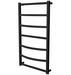 Чорна сушка для рушників Elite 7 RAL9005 драбинка 750x432, black