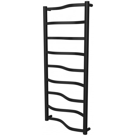 Чорна рушникосушка Lagoon 9 RAL9005 драбинка 950x432, black