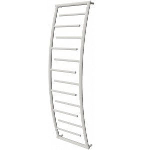 Біла рушникосушка Atlantica 12 RAL9016 драбинка 1350x432, white