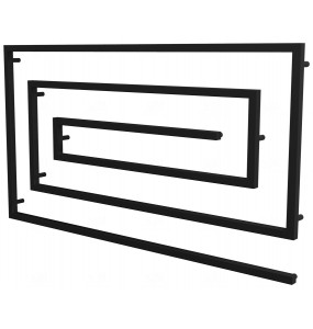 Сушарка для рушників Cyclone 11 чорна RAL9005 змійка 830x1500, black