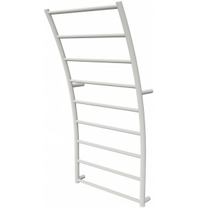 Біла рушникосушка Wave 9 RAL9016 драбинка 940x475, white