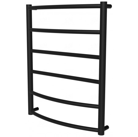 Рушникосушилка Classic 6 чорна RAL9005 драбинка 650x532, black