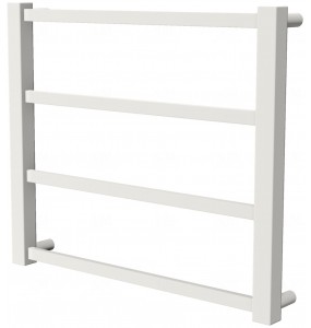 Біла сушарка для рушників Quatro 4 RAL9016 драбинка 450x530, white