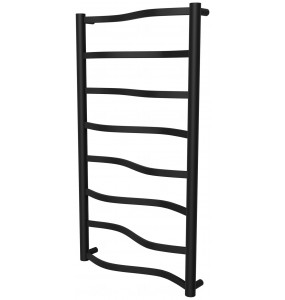 Рушникосушка Lagoon 8 чорна RAL9005 драбинка 850x482, black