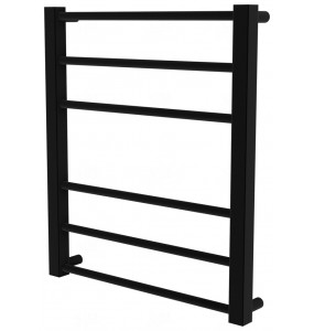 Рушникосушка Sonnet 6 чорна RAL9005 драбинка 550x480, black
