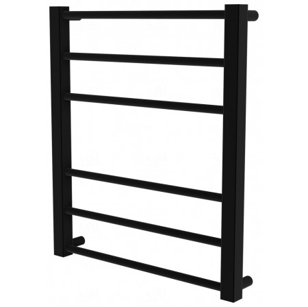 Рушникосушка Sonnet 6 чорна RAL9005 драбинка 550x480, black