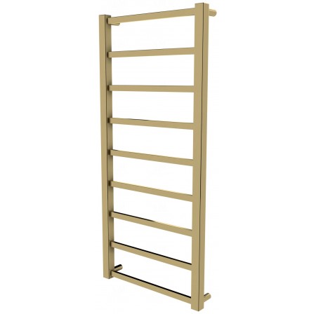 Золота рушникосушка Quatro 9 драбинка 950x430, gold