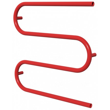 Сушарка для рушників Змійка 3 червона RAL3020 змійка 575x600, red