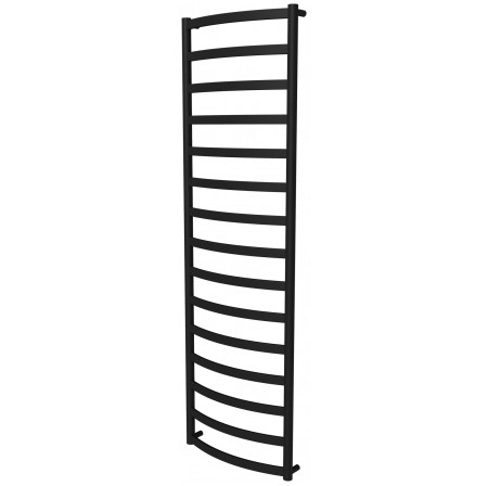 Чорна сушарка для рушників Maxima 15 RAL9005 драбинка 1550x482, black