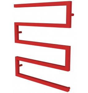 Червона сушарка для рушників Ultra 4 RAL3020 змійка 730x600, red