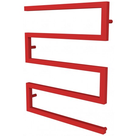 Червона сушарка для рушників Ultra 4 RAL3020 змійка 730x600, red