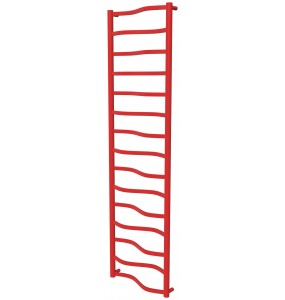 Червона сушка для рушників Lagoon 15 RAL3020 драбинка 1550x432, red