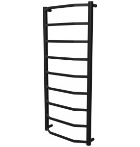 Сушарка для рушників Luxe 9 чорна RAL9005 драбинка 950x432, black