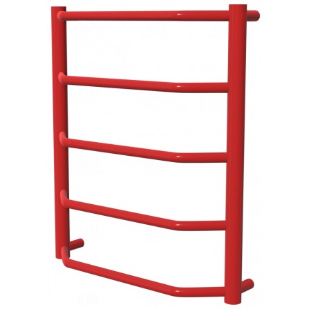Червона рушникосушка Standart 5 RAL3020 драбинка 550x482, red